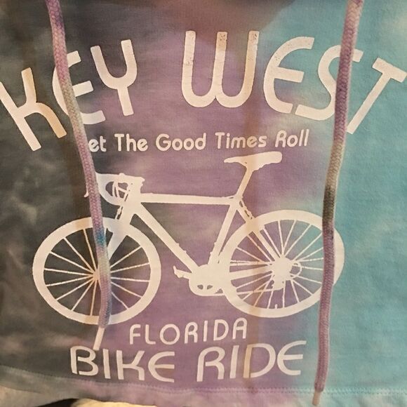 KEY WEST CROPPED TYE DYE HOODIE - Picture 3 of 4
